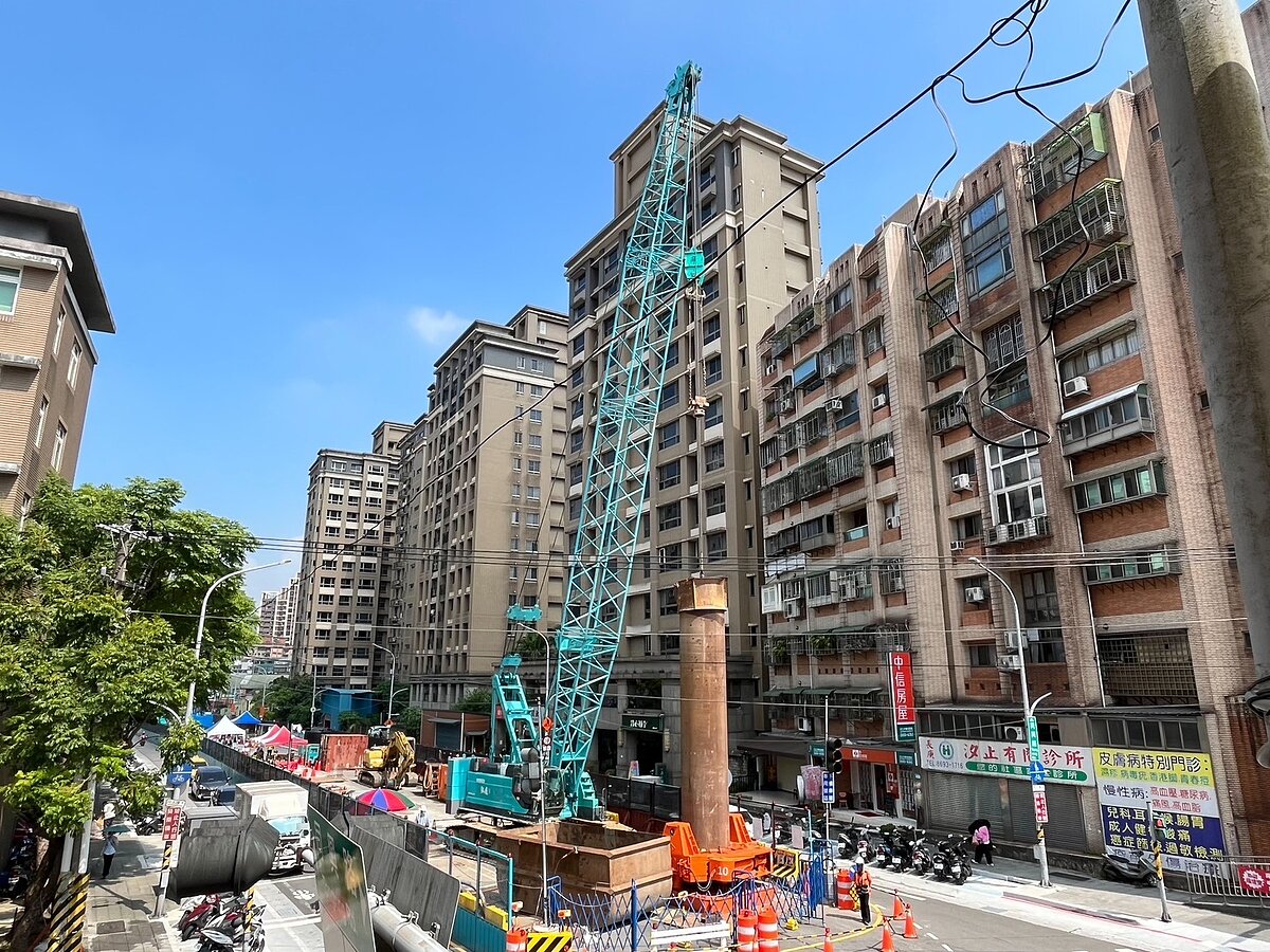 捷運汐東線首支基樁動工推進2032年完工。圖/新北市政府捷運工程局提供