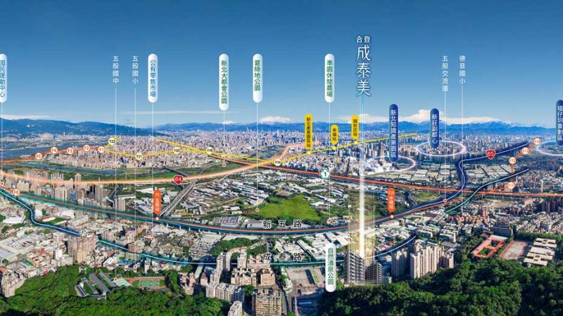 成泰美-空拍標示