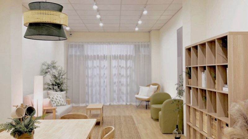 一方生活非常著重交誼空間，溫馨感大廳增加人與人的交流