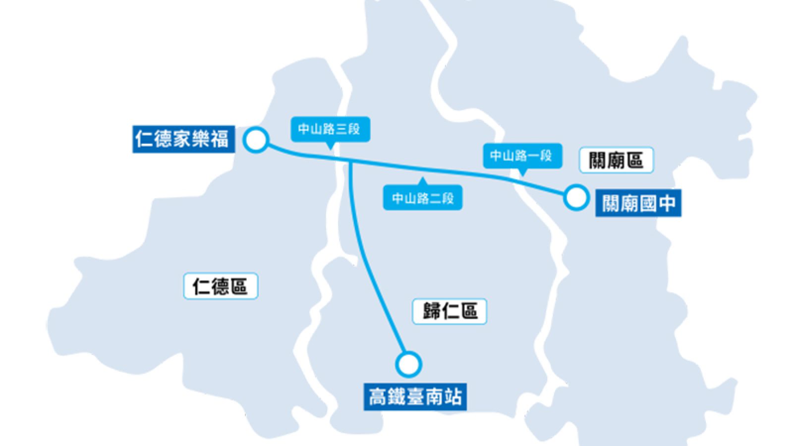 台南捷運藍線路網曝光 串聯舊市區、高鐵站