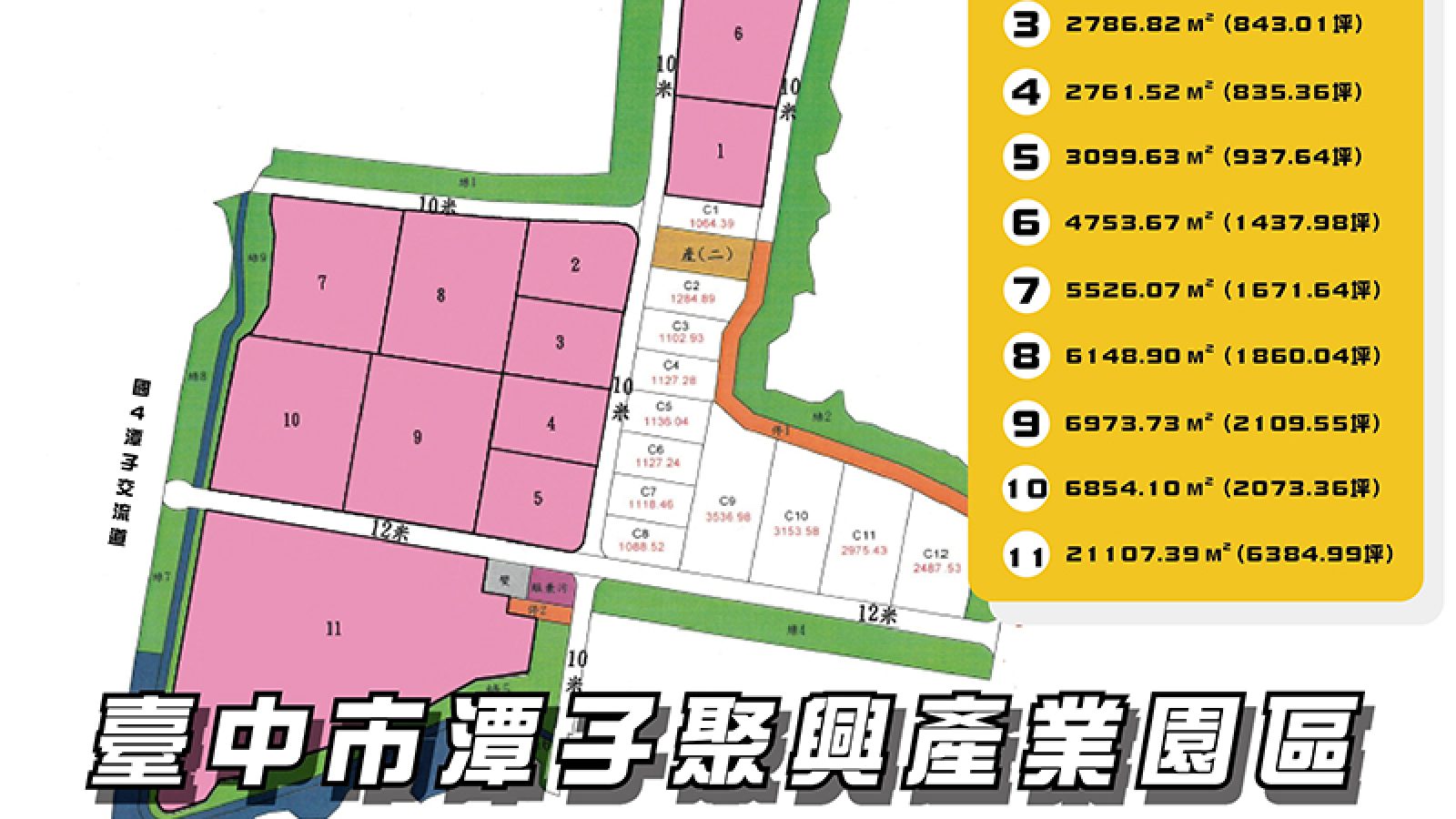 招商開跑！ 潭子聚興園區釋11筆標的