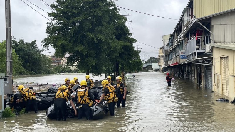 凱米颱風在全台造成逾3000件淹水災情（圖：嘉義縣長翁章梁臉書）