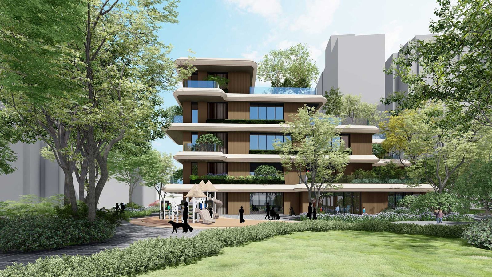 板橋三民路工業區轉型公園設置公益設施示意圖。圖／新北市城鄉局提供