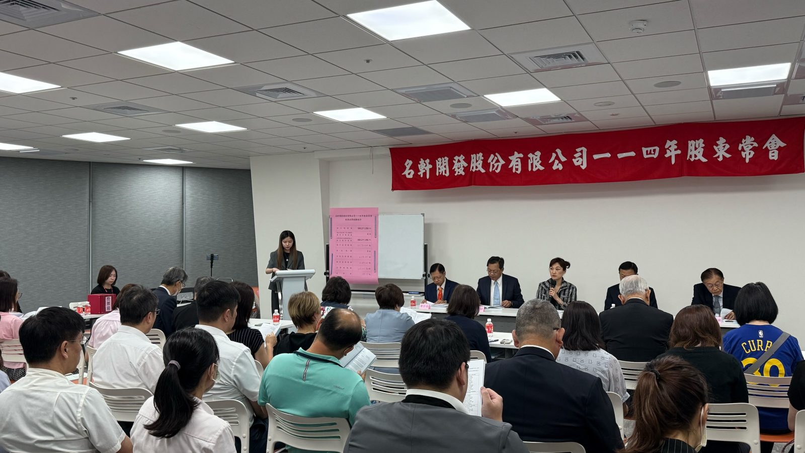 麗寶集團旗下名軒開發舉行股東會。圖／麗寶集團提供