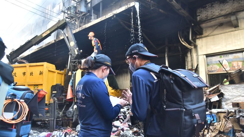 深坑電子廠倉儲火警，圖新北市政府提供