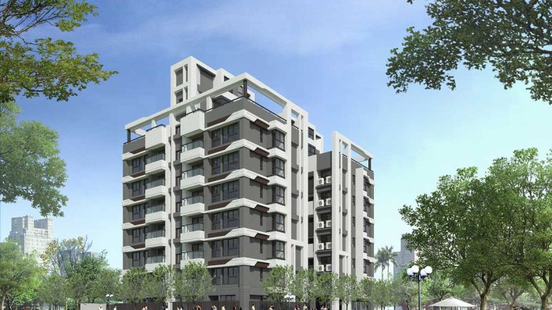 耐震好宅！基宏「中科苑II」文青人文天寬純住（本案建築3D外觀參考示意圖）