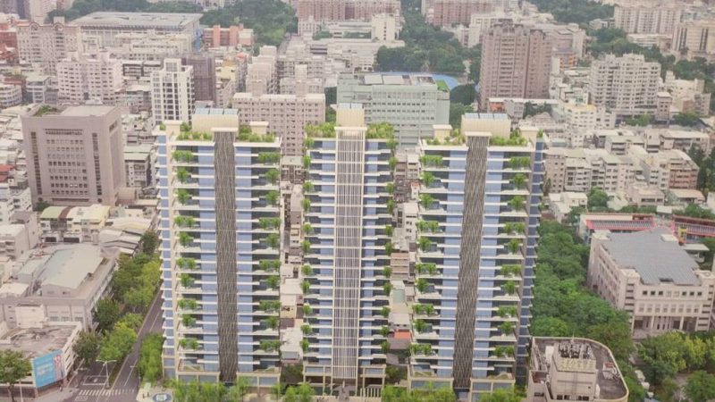 高雄苓雅清潔隊舊址公辦都更的開發模擬圖。圖／高雄捷運局提供