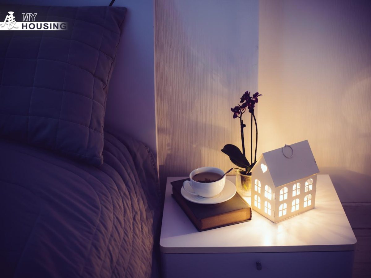 Cozy evening bedroom