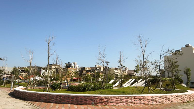圖為田新重劃區公園