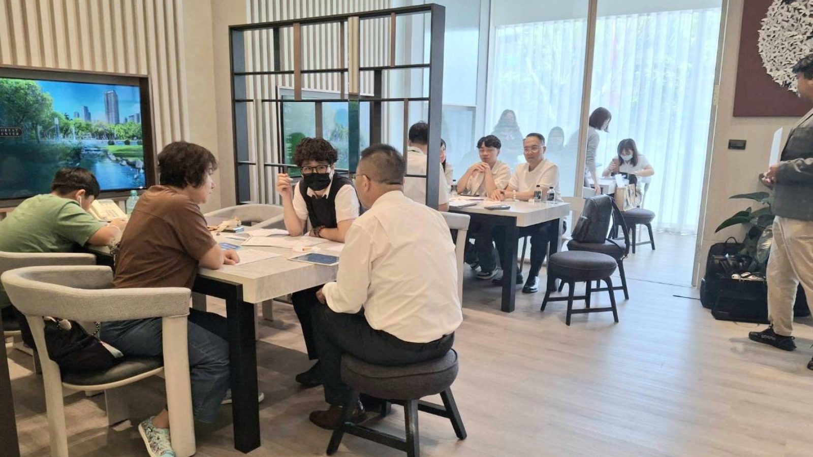 興富發中山鉑悦平日案場來人情況。圖╱林喬慧