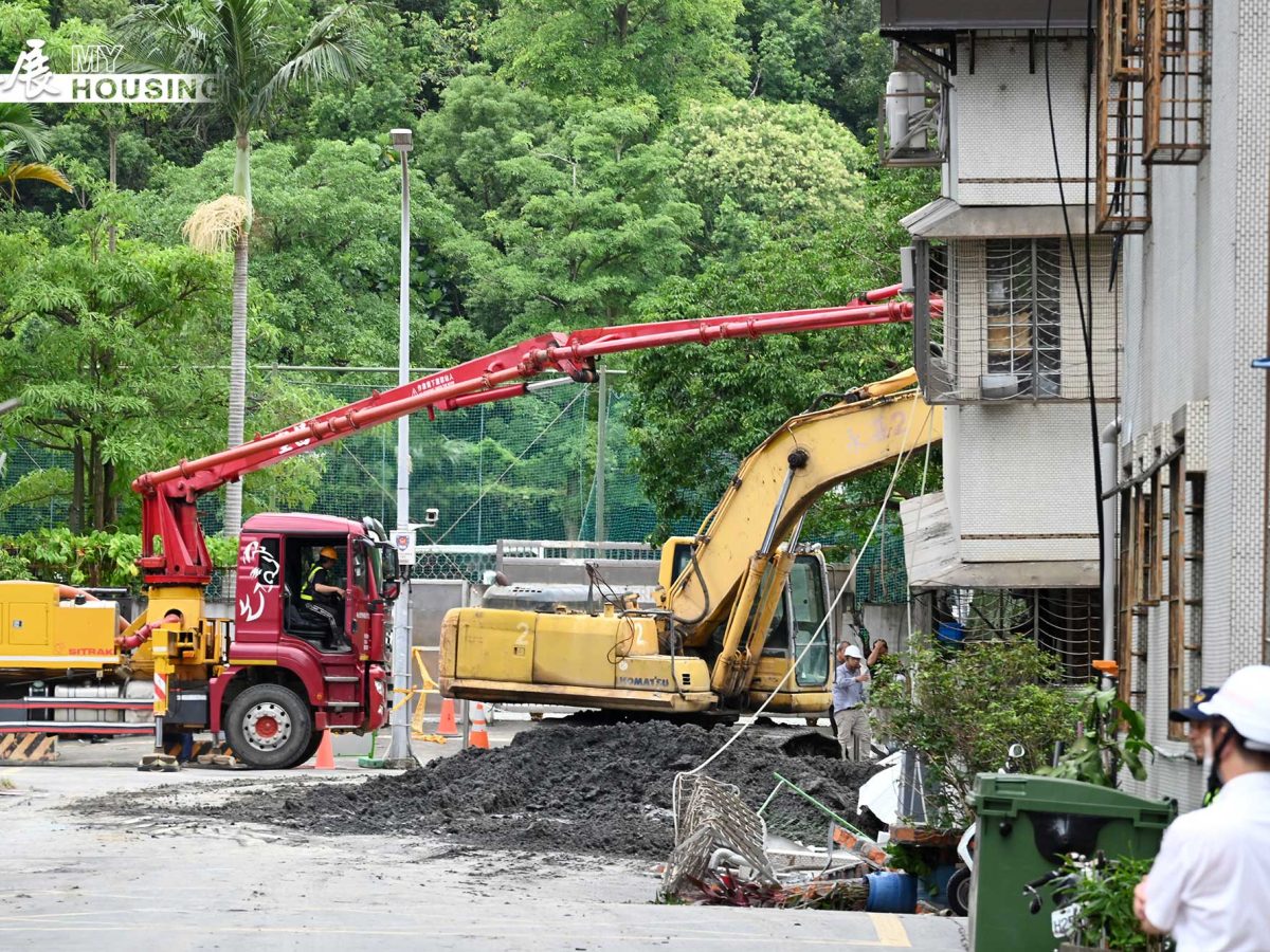 基泰建設大直工地施工造成鄰損，1樓民宅下陷。