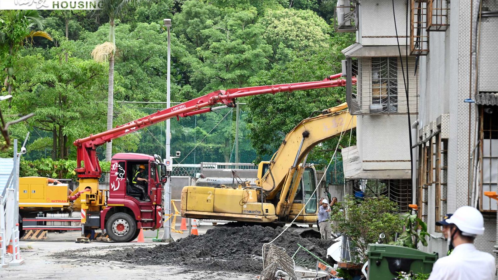 基泰建設大直工地施工造成鄰損，1樓民宅下陷。