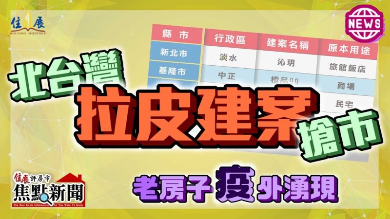 老房子「疫」外湧現 北台灣拉皮建案搶市