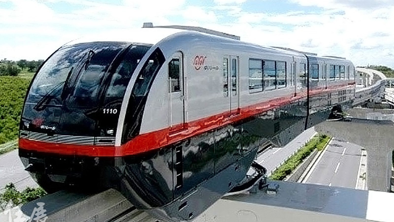 台南捷運採用高架單軌系統